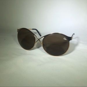 Quay gold cross front sunglasses